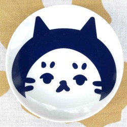 マルコロ豆皿/頭巾猫こけし